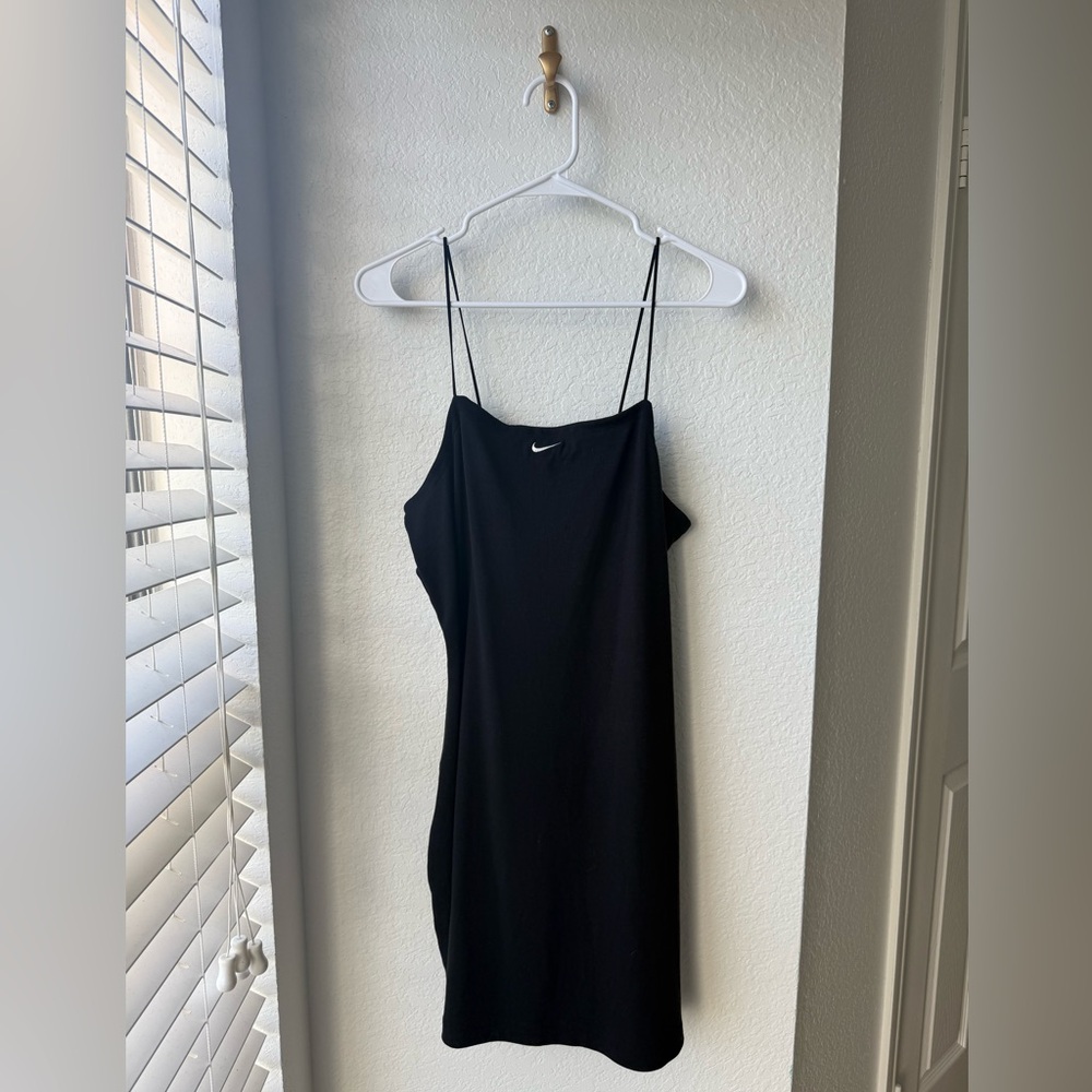 NIKE RIBBED ATHLETIC ATHLEISURE BLACK DRESS SIZE XL